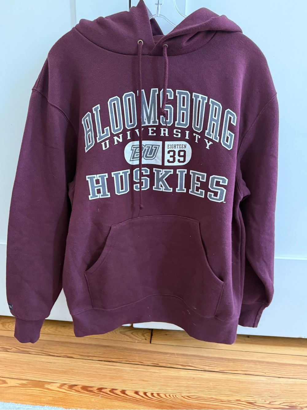 Bloomsburg University Huskies Maroon Hoodie Sweatshirt